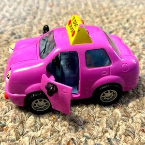 THE CHEVRON CARS  #11 DANNI DRIVER STUDENT COLLECTIBLE CAR PURPLE DOORS OPEN